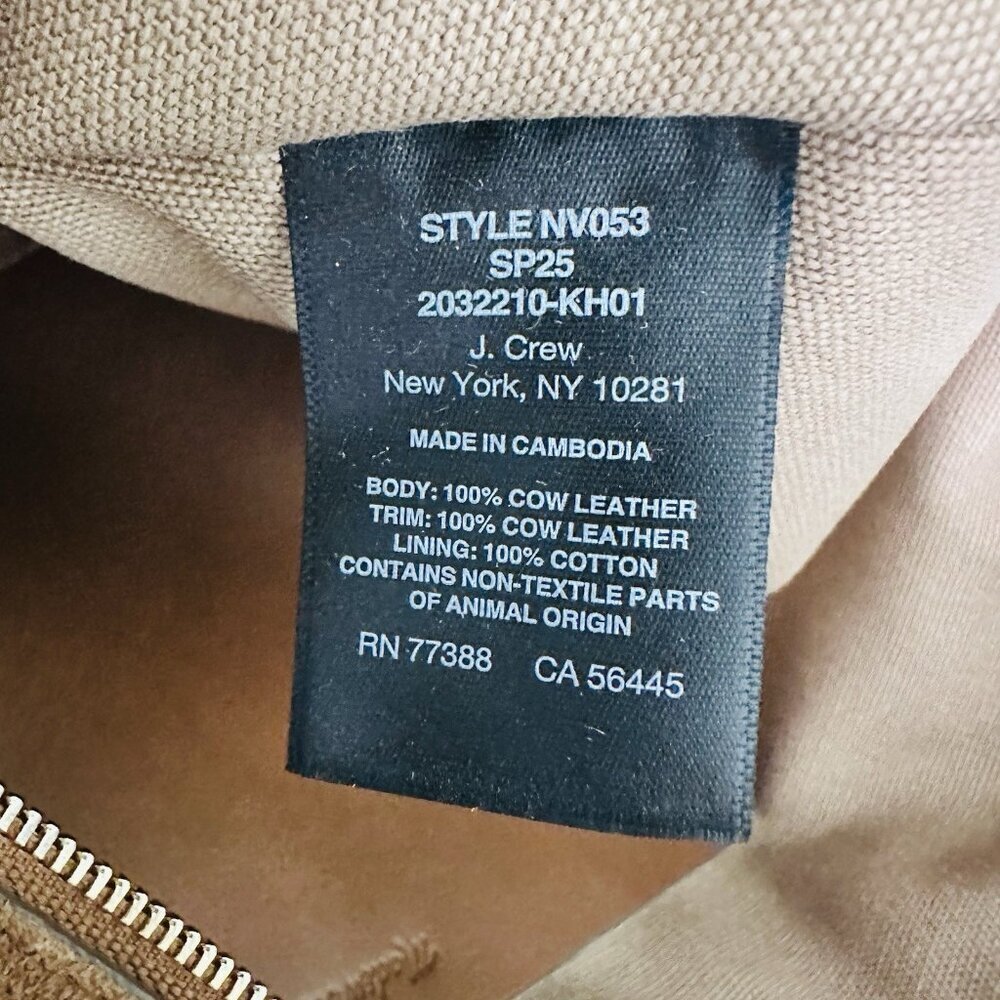 Madewell Essential Curve Shoulder Bag Aged Camel Suede Leather Green NWOT - Picture 12 of 15